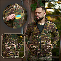 Тактическая флисовая кофта One Snake мультикам для мужчин, кофта мужская военная флиска зсу на молнии M