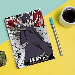 Скетчбук Sketchbook блокнот для малювання з принтом Naruto Наруто Обіто А3 Кавун 48 BS, код: 8301374