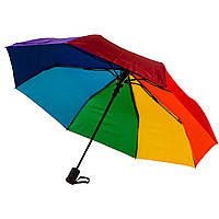 Зонт складной полуавтомат Art Rain 3672 3 сл 8 сп радуга ZK, код: 8331576