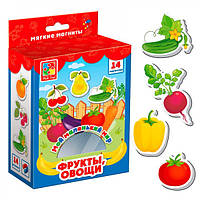 Гра Vladi Toys Мій маленький світ на магнітах Овочі фрукти VT3106-11 14 предметів