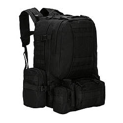 Рюкзак тактический +3 подсумка AOKALI Outdoor B08 75L Black