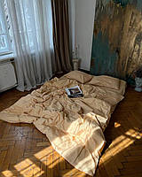 Комплект постельного белья сатин SADA Lux двуспальный пудровый (295413) BS, код: 8260284