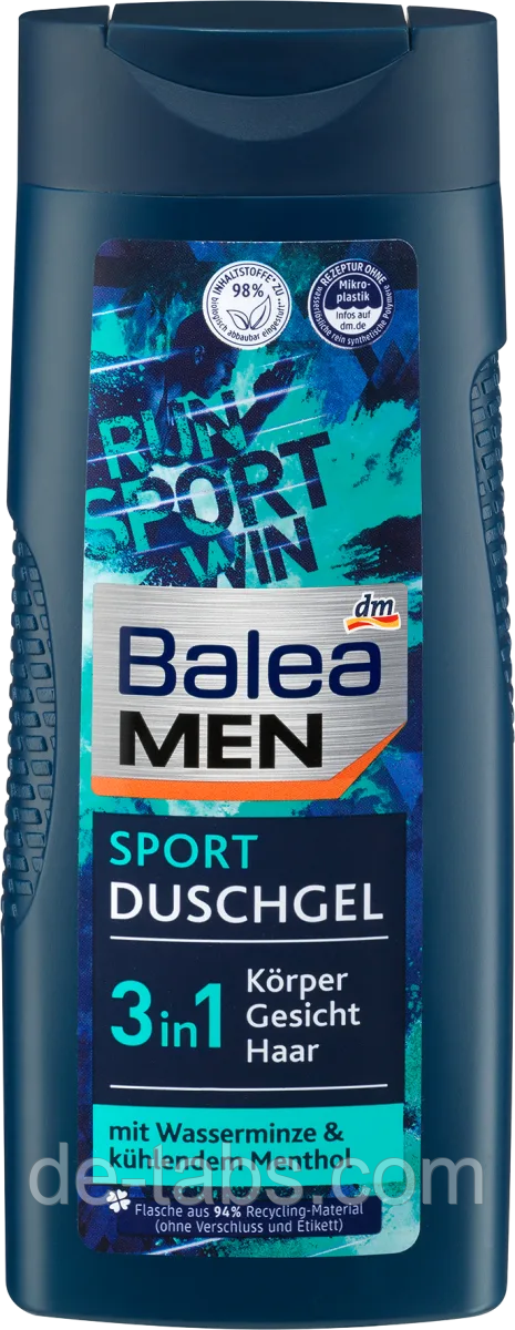 Balea Men Sport 3в1 гель для душу 300 мл