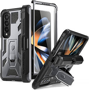 Захисний чохол 360° Poetic Spartan Metallic Gun Metal для Samsung Galaxy Fold 4