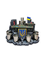 Патриотический сувенир ЗРК 9К35 Стрела 10 подарок на день защитника Украины подставка для алкоголя trs