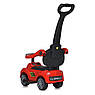 Дитяча каталка-толокар 2в1 Bambi Racer M 5728 з батьківською ручкою Червоний, фото 3