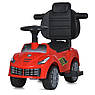 Дитяча каталка-толокар 2в1 Bambi Racer M 5728 з батьківською ручкою Червоний, фото 5