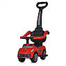 Дитяча каталка-толокар 2в1 Bambi Racer M 5728 з батьківською ручкою Червоний, фото 7
