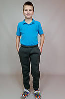 Теплі спортивні штани на хлопчика Triko 128 см Чорний (41816824-1) HR, код: 8293012