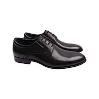 Туфлі чоловічі Brooman чорні натуральна шкіра 893-22DT 45 BS, код: 7487011
