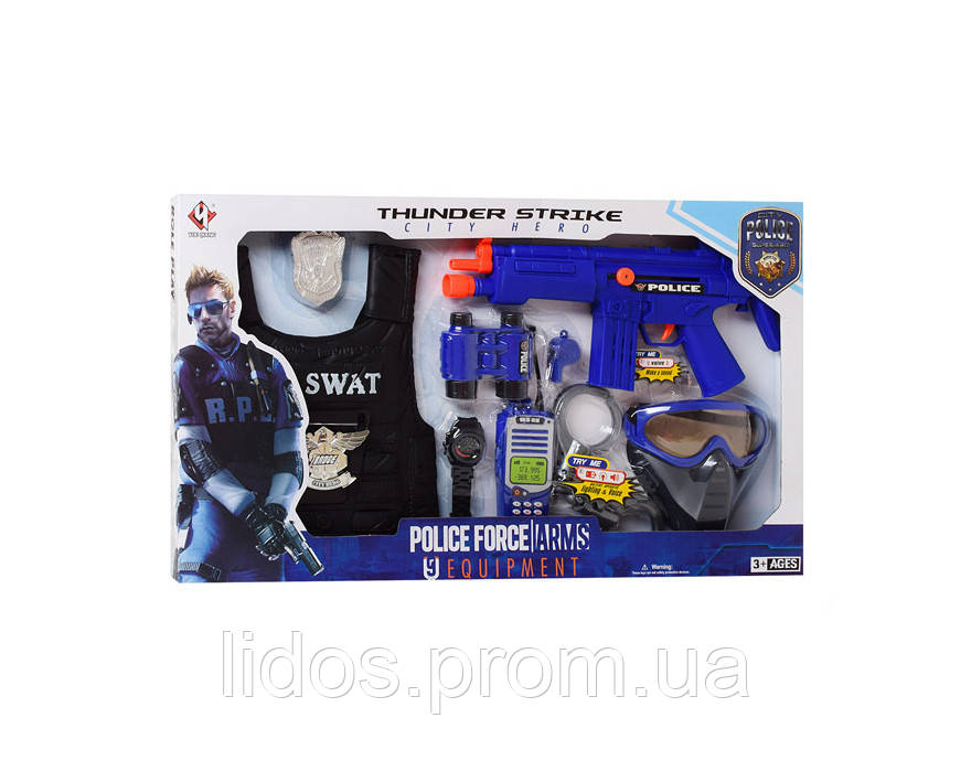 Игровой набор полицейского P013B с автоматом ld - фото 3 - id-p2145925842