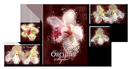 Модульна картина Декор Карпати OR-009 138х71 см Орхідеї (hub_iIAx40267) BS, код: 1224607