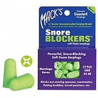 Беруши MACKS Snore Blockers мягкие 12 пар HR, код: 6870404
