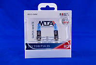 Лампа автомобильная MTA H1 12V 55W P14.5S SUPER WHITE 2 шт (028582) BS, код: 1753245