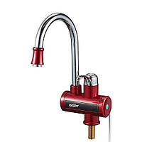 Смеситель-водонагреватель электрический Solone EC-730RE красный BS, код: 8211280