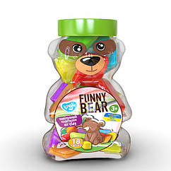 Набір для ліплення з повітряним пластиліном ТМ Lovin Funny Bear 70154 BS, код: 7674554