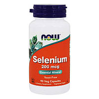 Селен без дріжджів Selenium Now Foods 200 мкг 90 капсул HR, код: 7701616