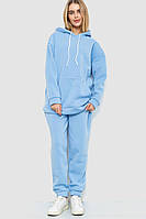Спортивный костюм женский на флисе Голубой 214R104 Ager (104667_796848) XL HR, код: 8320991