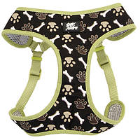 Шлея для собак Coastal Designer Wrap 32-45 кг коричневі лапки XS (76484646300) HR, код: 7720794