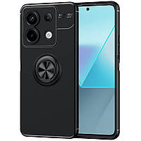 Чехол TPU RIng для Xiaomi Redmi Note 13 бампер противоударный с кольцом Black