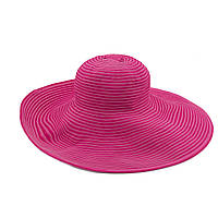 Шляпа Del Mare ВИЗАЛИЯ полосы ярко-розовый 54-58 HR, код: 7545570