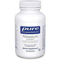 Микроэлемент Калий Pure Encapsulations Potassium Citrate 180 Caps PE-01115 HR, код: 7595094