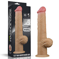 Двошаровий фаллоїмітатор Lovetoy Dual Layered Handle Cock 12.5 BS, код: 7837653