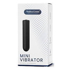 Компактний чорний вібратор для жінок Mini Vibrator Medicagroup BS, код: 8378792