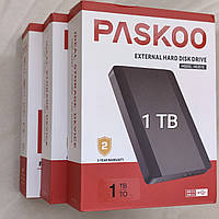 Жесткий диск 1 Tb PASKOO портативный внешний - HD2515 для ПК / MacOS / PS4 / XBox . 1 Тб 100% оригинал.