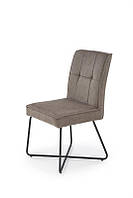 Серый стул, ножки черные K534 VARDO 11 (Польша Halmar)