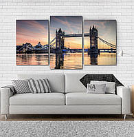 Модульна картина Poster-land Міст Лондон Art-23_3 BS, код: 6502608