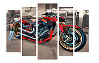 Модульная картина Декор Карпаты 120х80 см Мотоцикл (M5-m1) HR, код: 184357