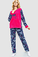 Пижама женская махра розовый 214R0151 Ager L BS, код: 8387216