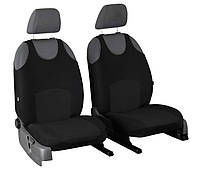 Майки чехлы на передние сиденья SEAT LEON 2006-2012 Pok-ter Tuning Classic черные HR, код: 8281863