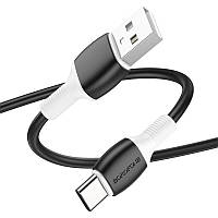 Кабель USB Borofone BX84 для заряджання та передачі даних USB на USB-C, 1м, струм до 3A 2 BS, код: 7757126