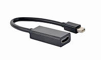 Адаптер Cablexpert (A-mDPM-HDMIF4K-01) MiniDisplayPort-HDMI, черный BS, код: 6754098