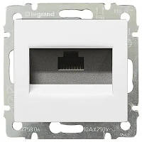 Механизм розетки компьютерной RJ-45 FTP Cat.6 Valena без захватов белый 774232 Legrand