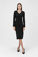 Платье однотонное женское Femme 1014 L Черный (2000989871125) HR, код: 8421957