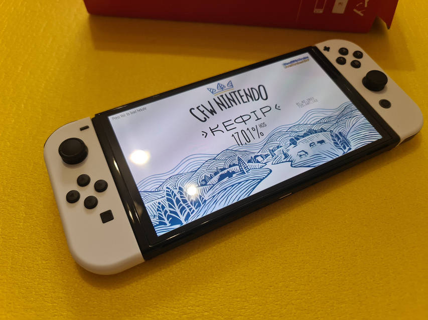 Прошита (чипована) НОВА nintendo switch oled 64+128 gb kefir