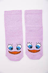 Бузкові жіночі шкарпетки з принтом середньої довжини 167R337 Ager 36-39 BS, код: 8236515