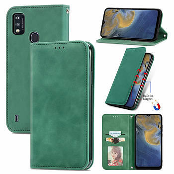 Чохол-книжка Skin Feel Leather Wallet для ZTE Blade A51 Green