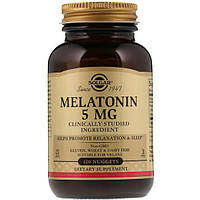 Мелатонин для сна Solgar Melatonin 5 mg 120 Nuggets HR, код: 7519146