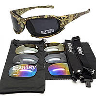 Защитные тактические очки 7 комплектов линз Daisy X7-X хаки толщина линз 2 мл HR, код: 8447039