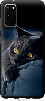 Чехол tpu черный Endorphone Samsung Galaxy S20 Дымчатый кот (825b-1824-26985) BS, код: 7949259