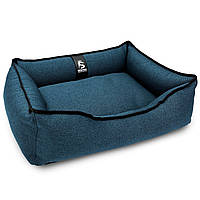 Лежак для собак и котов EGO Bosyak Рогожка S 65x55 Синий (спальное место для собак и кошек) HR, код: 7635058