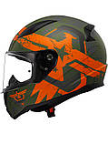 Мотошолом LS2 FF353 Rapid II Thunderbirds Matt Orange, фото 2