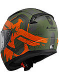 Мотошолом LS2 FF353 Rapid II Thunderbirds Matt Orange, фото 3