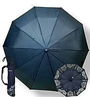 Зонт женский с внутренним принтом,полуавтомат, на 10 спиц , антиветер, карбоновые спицы, бренд Toprain