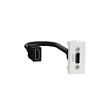 Розетка HDMI 1 модуль белая NU343018 Schneider Electric Unica New