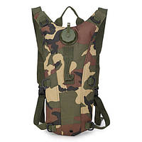 Рюкзак гидратор для воды военный - питьевая система Hotspeed 3 л Jungle camouflage (100874) HR, код: 7780844